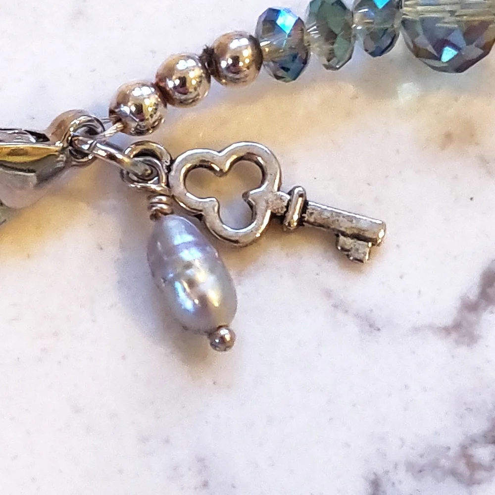 New 8 1/2 Inch Crystal Bracelet.